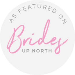 featured on brides up north badge